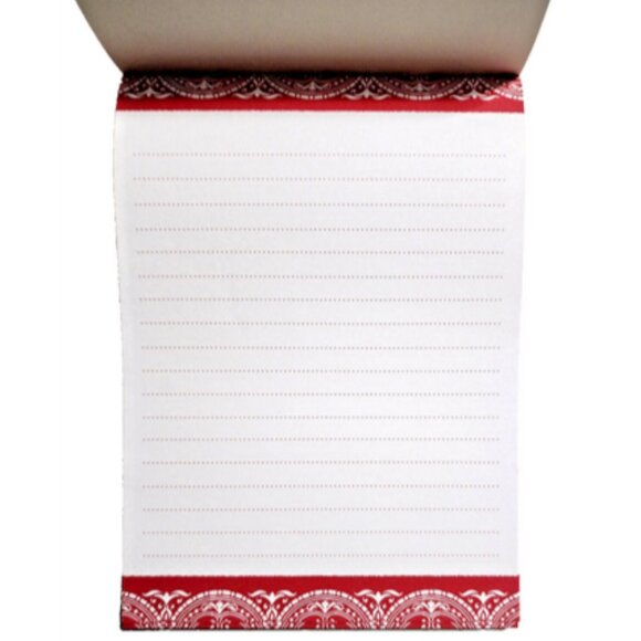 Holiday Paper Craft Notes Notepad  7" x 5" x .25" - Picture 2 of 3